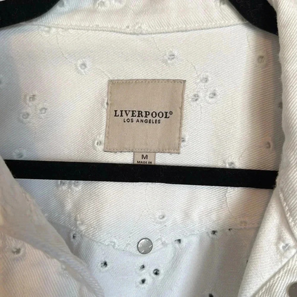 Liverpool Los Angeles White Jean Jacket - Medium. GUC - Picture 4 of 9